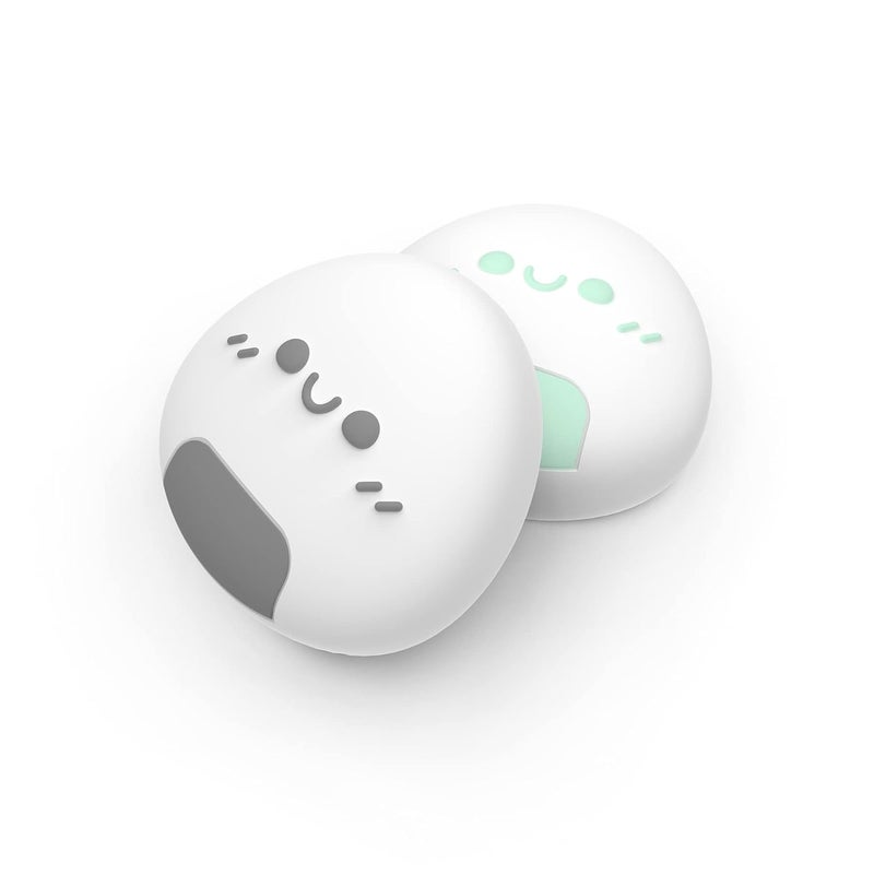 playvital Onigiri Joystick Caps for Nintendo Switch, Thumbstick Caps for Switch Lite, Analog Cover for OLED Joycon Thumb Grips - Gray & Seafoam - Image 2